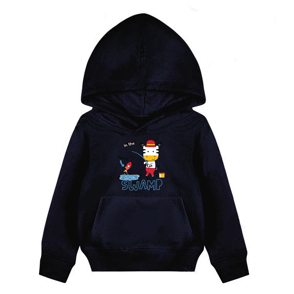 Hoodie Anak Swamp Sweater Pakaian Fleece Anak M - XL