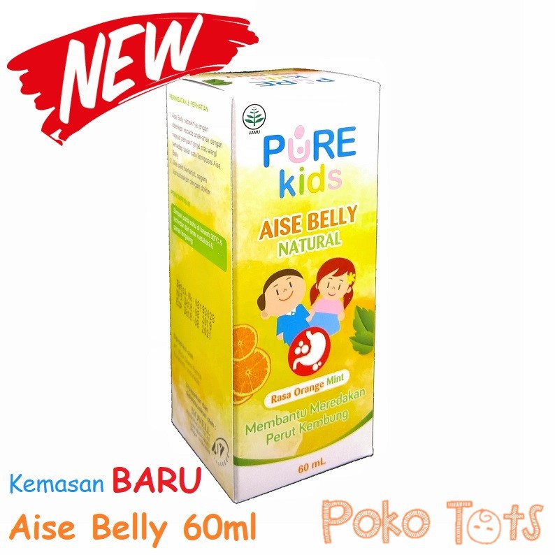 Pure Kids Aise Belly Natural 60ml Obat Kembung dan Masuk Angin Anak WHS