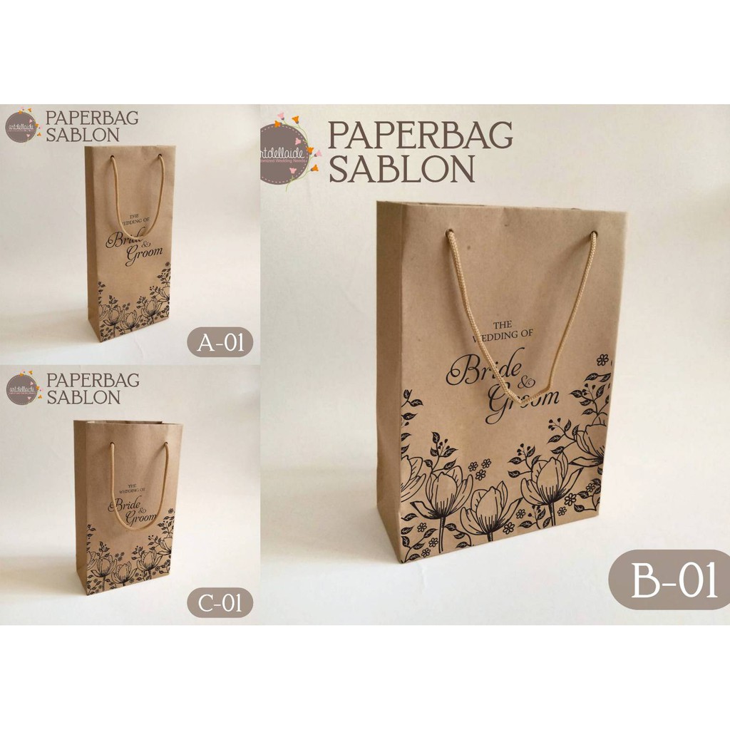 

PAPERBAG SEMI CUSTOM (TAS KERTAS SABLON)