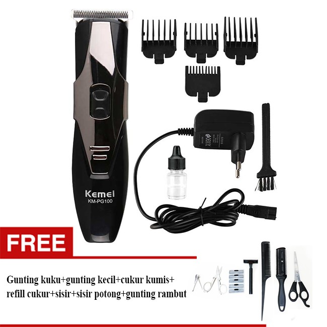 ALAT CUKUR KEMEI KM-PG100 CUKUR RAMBUT KUMIS JENGGOT