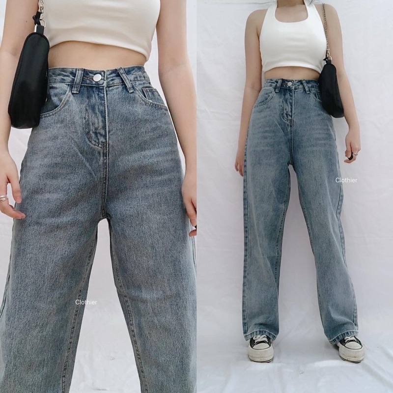 CLOTHIER - Lara Baggy Jeans - Unisex Vintage Wide Leg Jeans