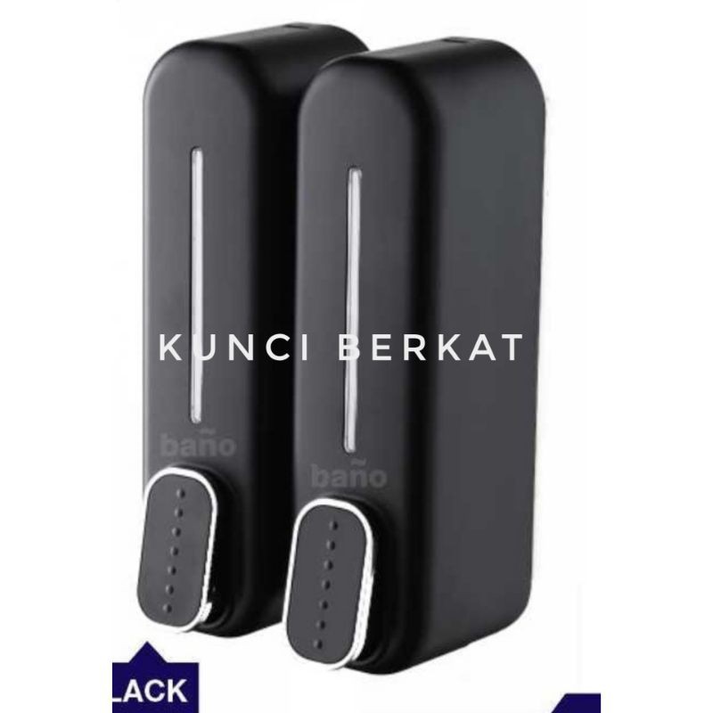 Tempat sabun cair hitam/Hand soap black double