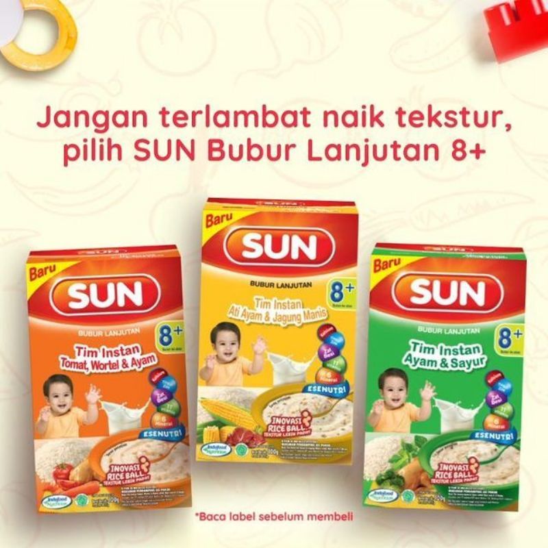 SUN BUBUR TIM INSTAN 8+ 100GR