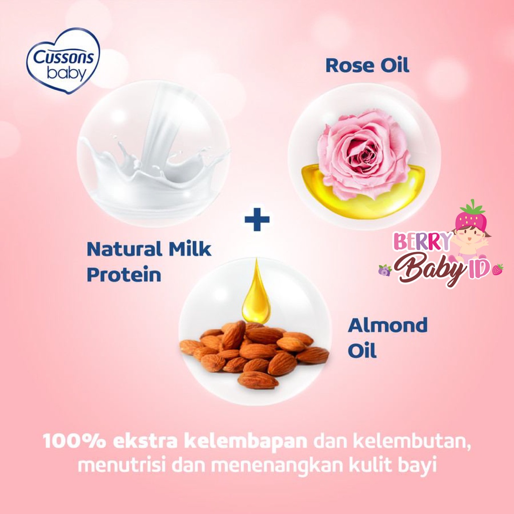 Cussons Baby Milk Bath Sabun Mandi Bayi Bottle Xfill 100 + 100ml Berry Mart