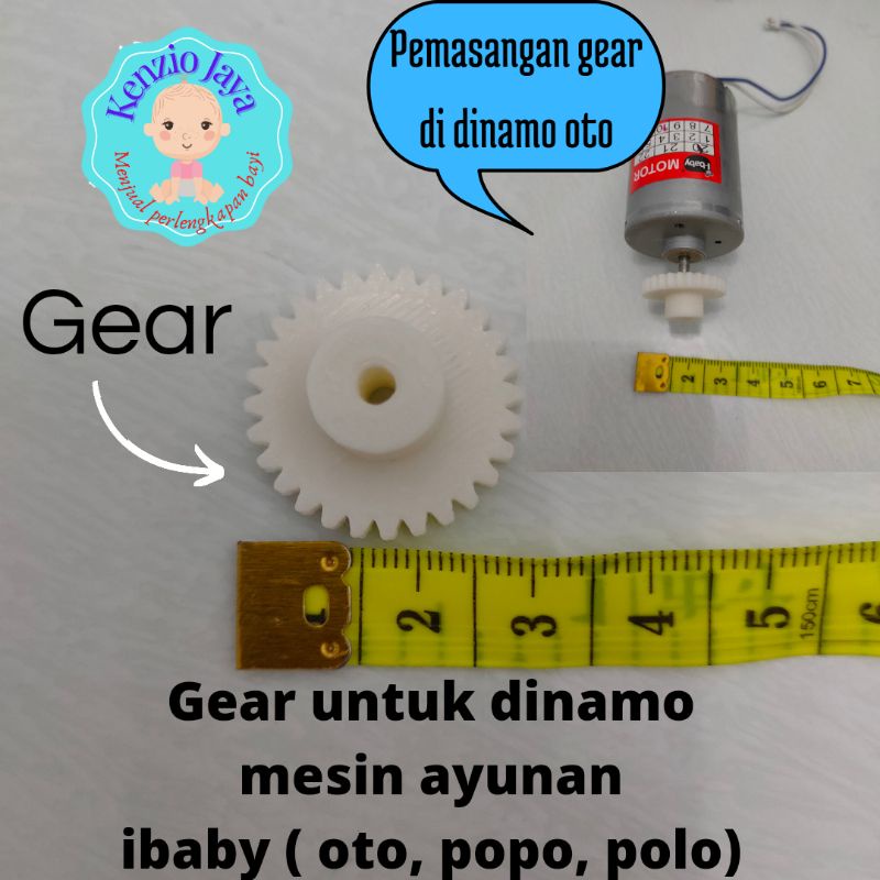 Gear dinamo mesin ayunan I.baby