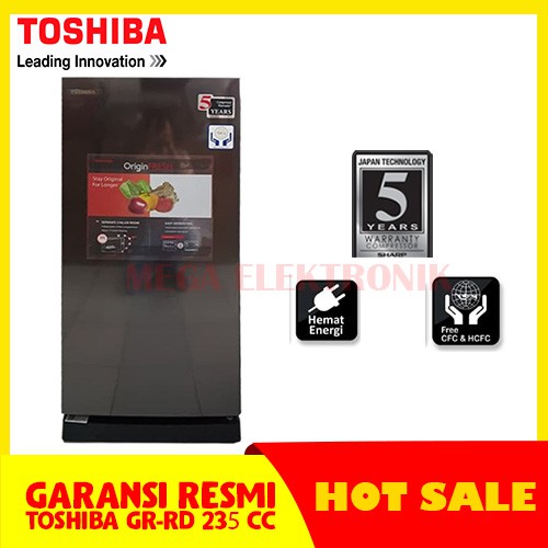 TOSHIBA GR-RD 235CC DMF KULKAS 1 PINTU