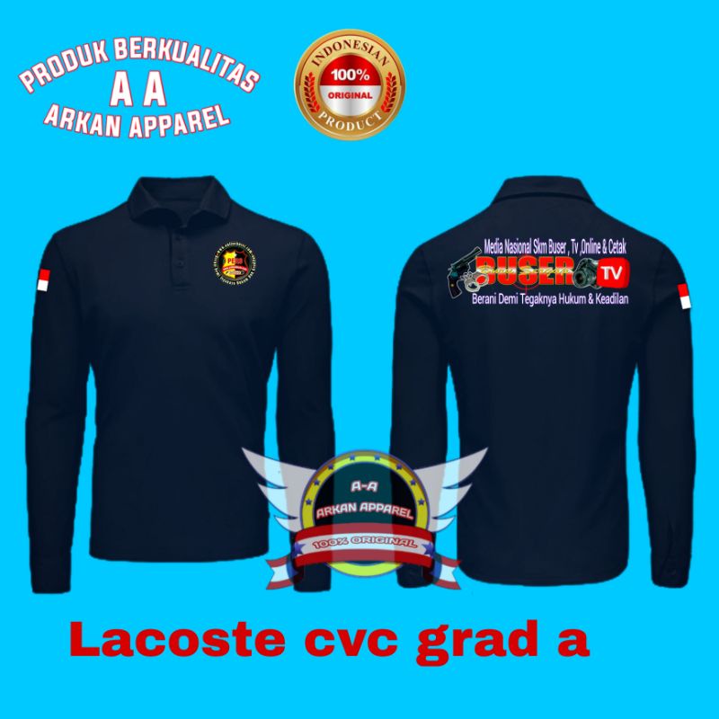 KAOS KERAH BUSER TV POLO SHIRT BUSER MEDIA ONLINE
