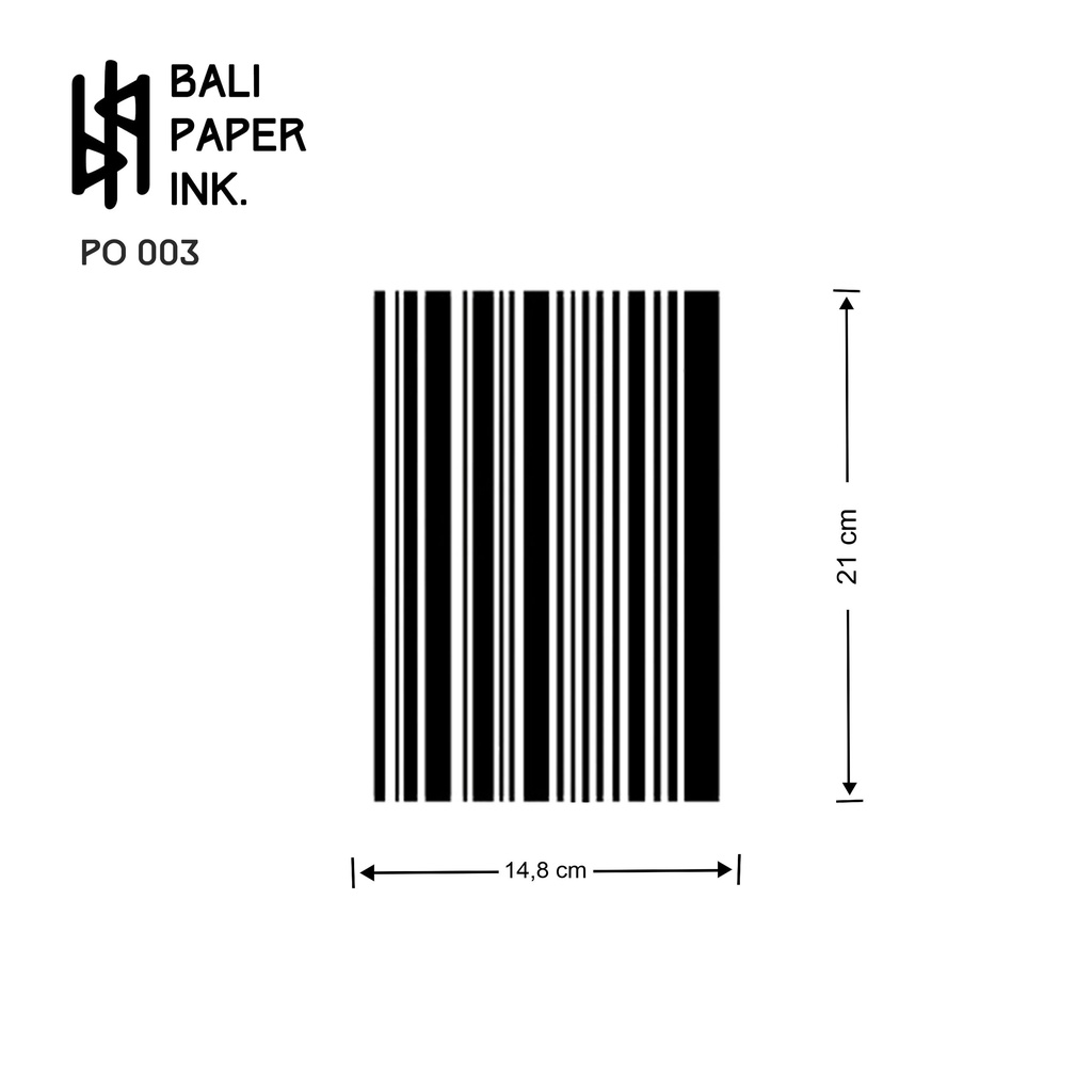 Bali Paper Ink PO003 Garis Barcode Tatto Temporary Basic Tato Temporer Tato Lengan