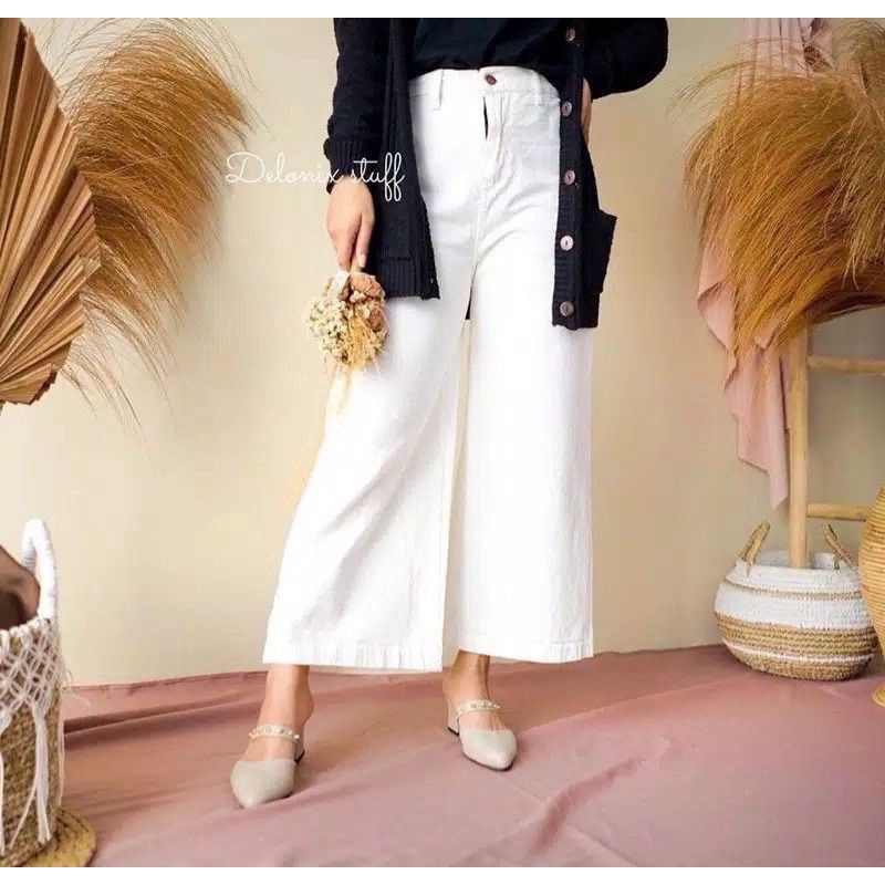 CELANA PANJANG KULOT SNOW// CUTBRAY LEPIS CELANA CEWE CEWEK LEVIS-1