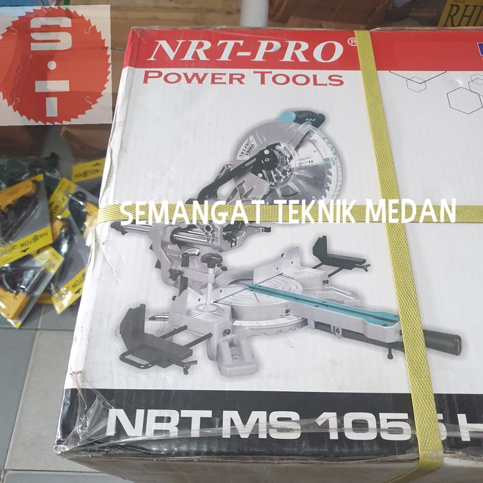 MS1055HD MITER SAW MITERSAW SLIDING GERGAJI COMPOUND KAYU 10" NRT PRO