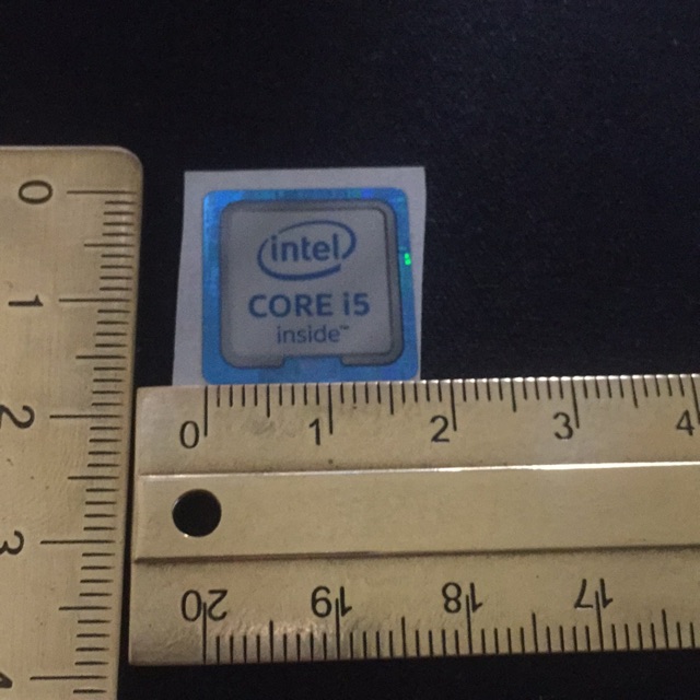 Stiker Sticker intel Core i5 6th gen ori