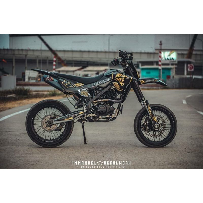 decal stiker fullbody crf supermoto militan
