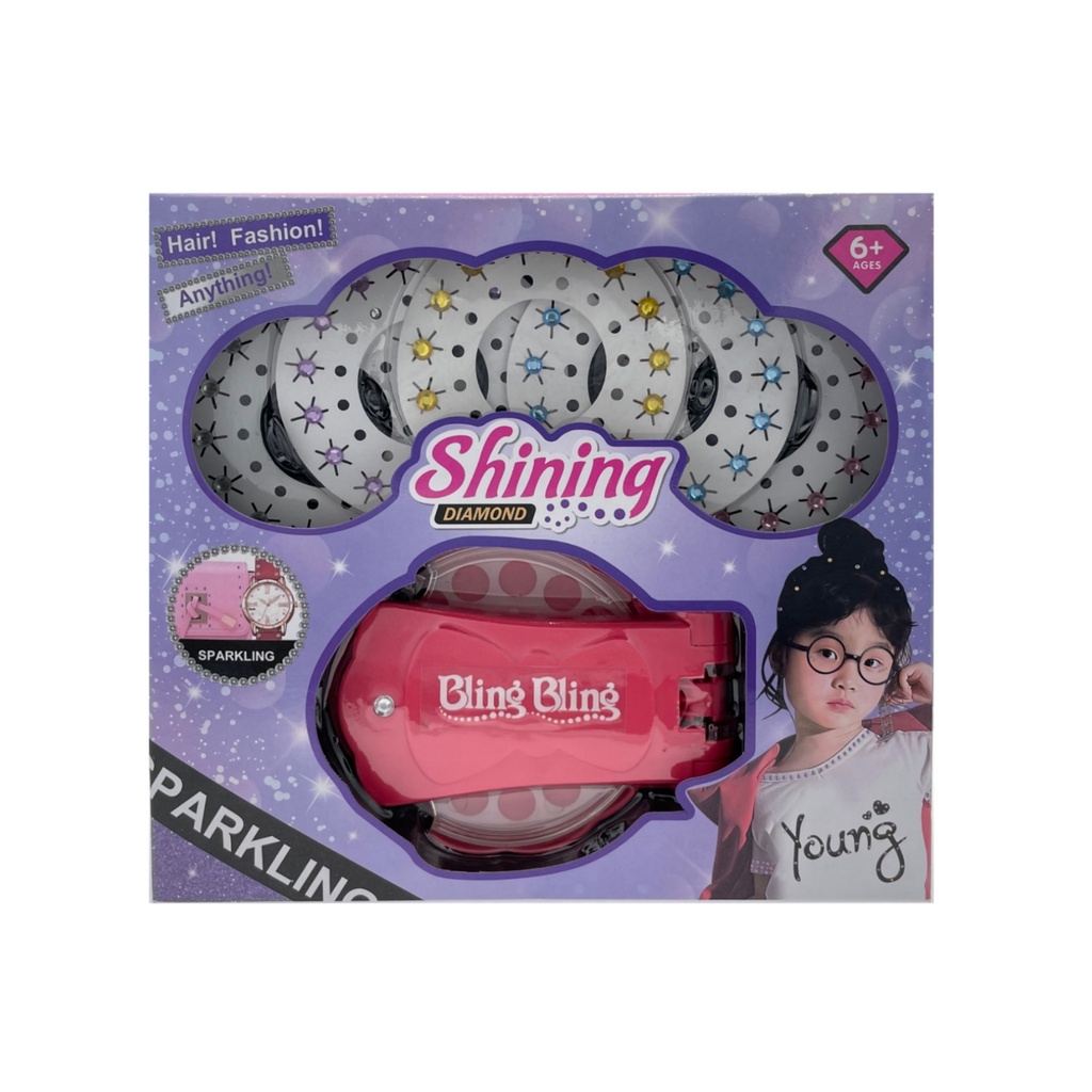 Blingbling BlingBling Kristal Bahan Alloy Untuk Aksesoris Rambut Anak Perempuan