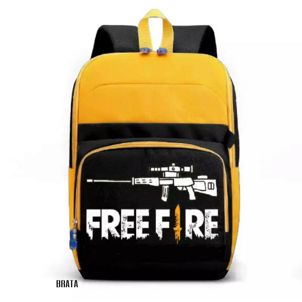 NIQABIS Tas Ransel Anak Laki Laki Gamers FREE FIRE Tas Sekolah Anak SD Tas Ransel Anak Cowok Murah