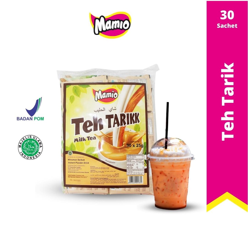 

Mamio Teh Tarik Kemasan Bag Isi 30 Sachet