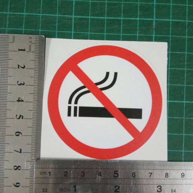 

Stiker tanda DI LARANG MEROKOK bulat