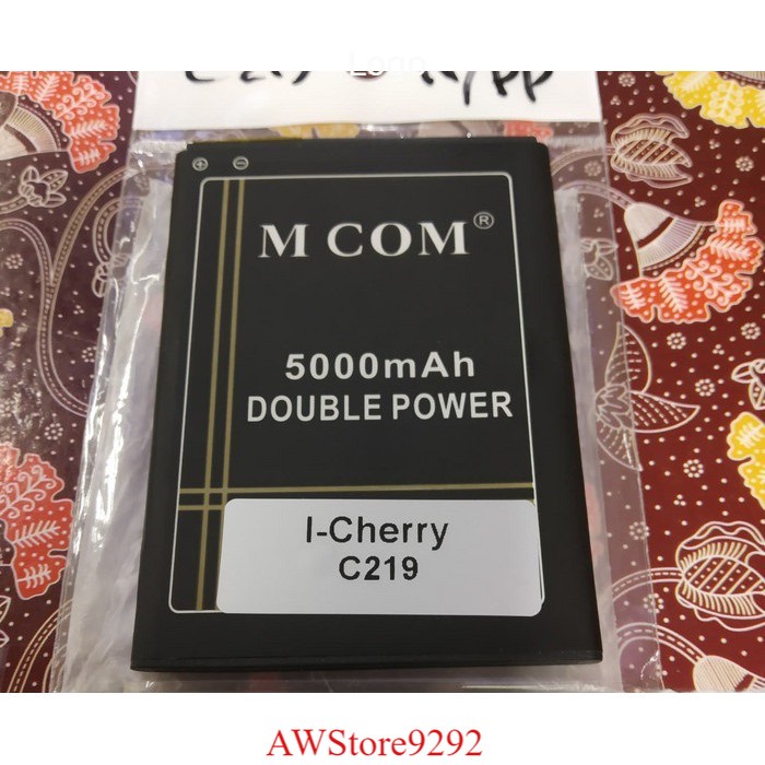 Mcom Battery Batre Baterai Double Power Mcom i-Cherry iCherry C219