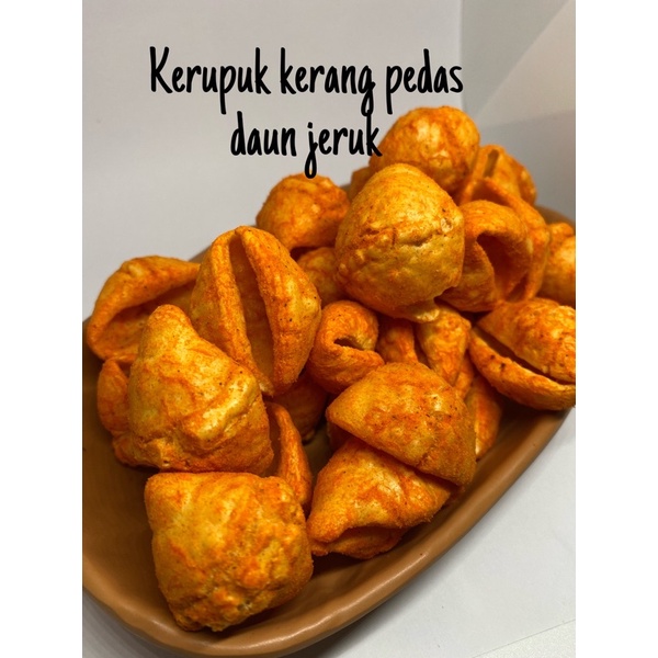 

kerupuk kerang pedas daun jeruk