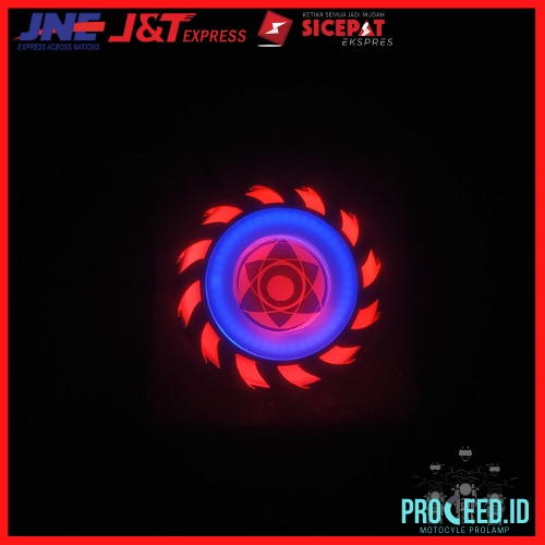 LAMPU MOTOR PROJIE SHARINGAN 2,5 INCH LED 4 MODE RBR-1