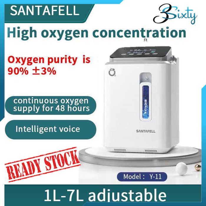 OXYGEN CONCENTRATOR SANTAFELL Y11 Alat Penghasil Oksigen Pernafasan Home Care Generator Konsentrator
