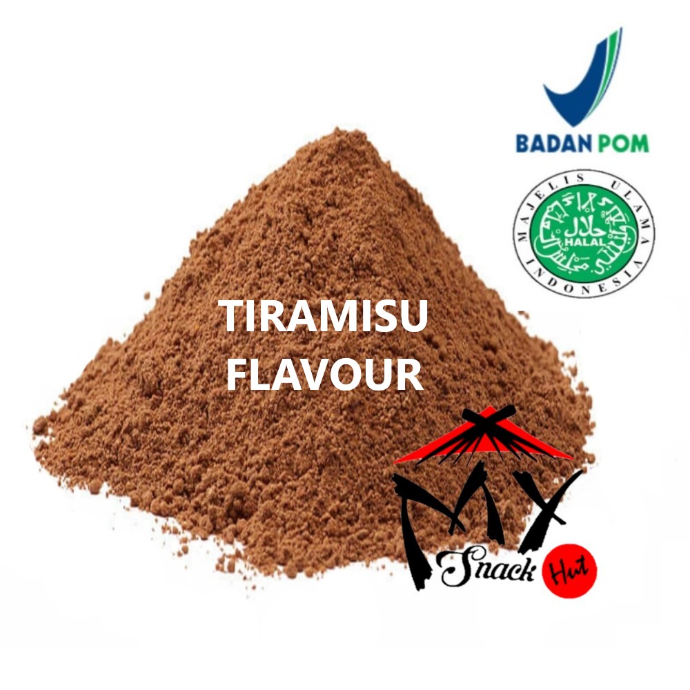 TIRAMISU FLAVOUR POWDER 50GR - BIANG PERISA TIRAMIZU FLAVOR BUBUK - PERASA TIRAMISU PURE HALAL MUI