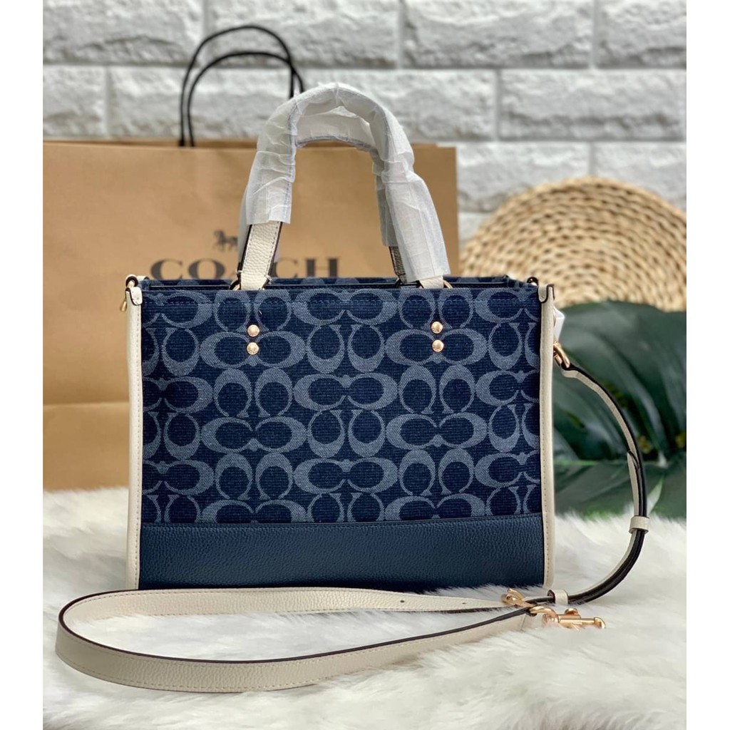 COACH DEMPSEY CARRYALL IN SIGNATURE JACQUARD WITH PATCH (COACH C2826)Factory outlet