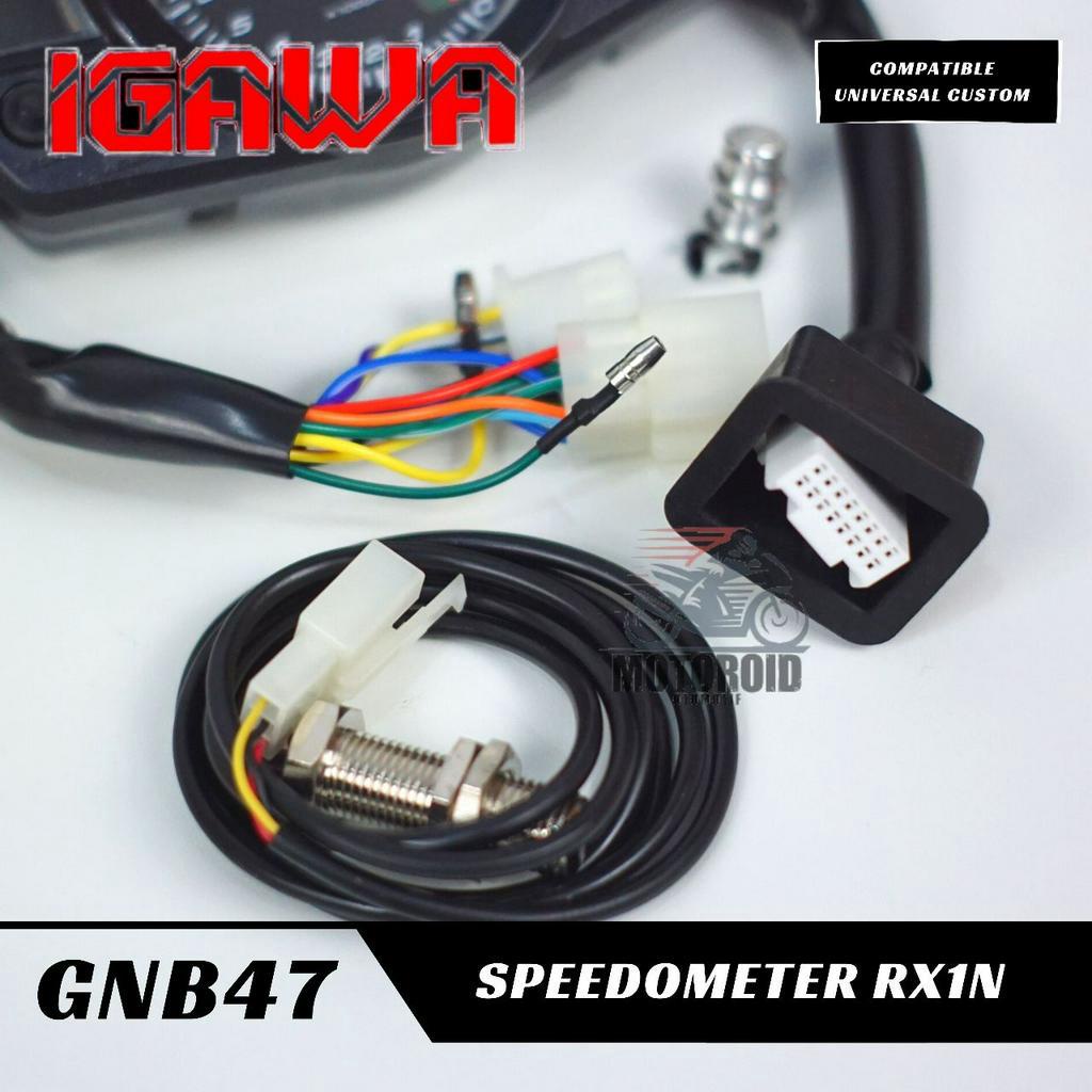 SPEEDOMETER IGAWA Custom Universal semua motor Supra Rx King Mx dll RX1N Spido RX 1 Digital