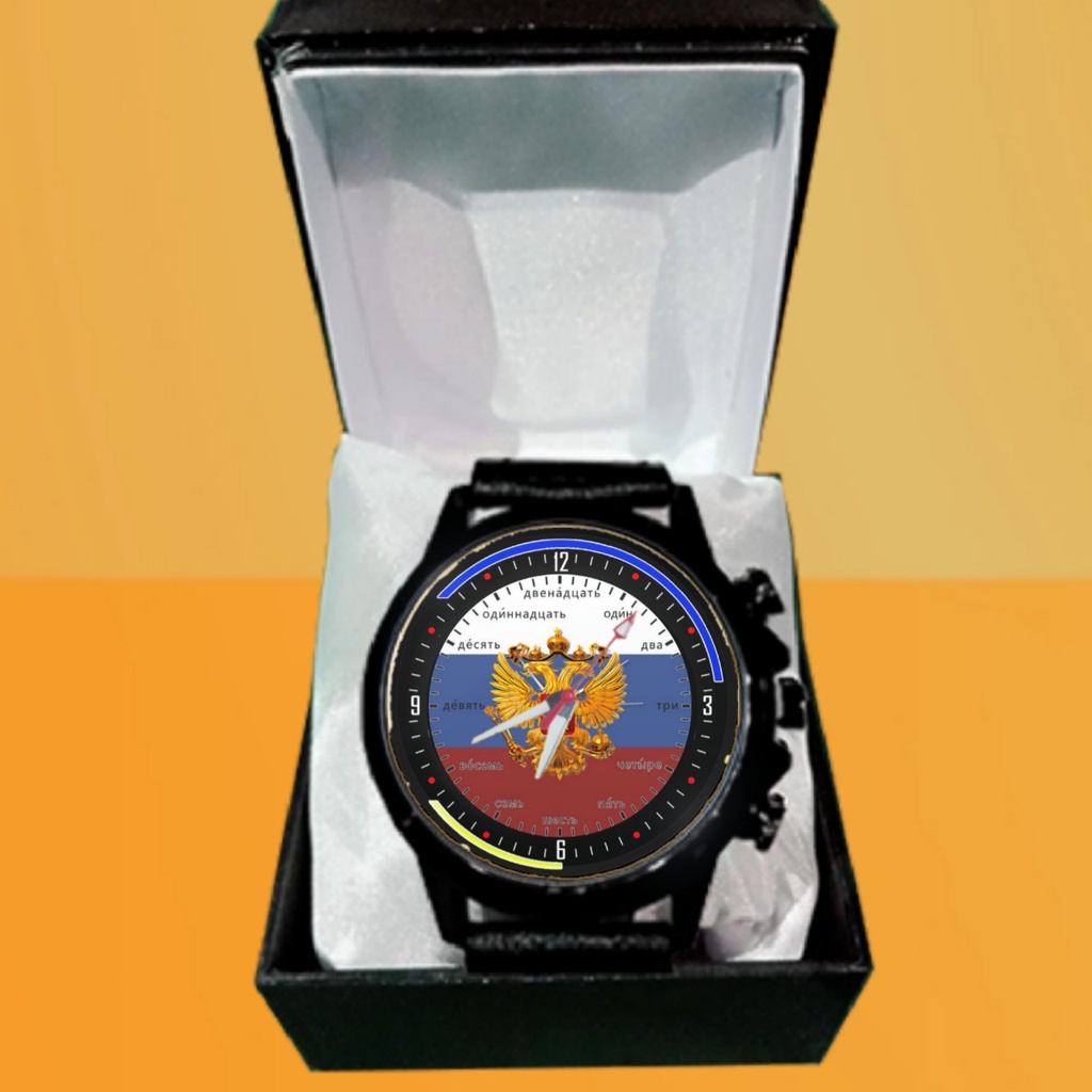 Jam Tangan BENDERA RUSIA URA Custom Keren Terbaru