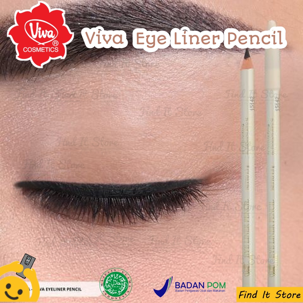 Viva Queen Eyeliner Pencil | Pensil Mata | BPOM | Maroon | Blue | Black