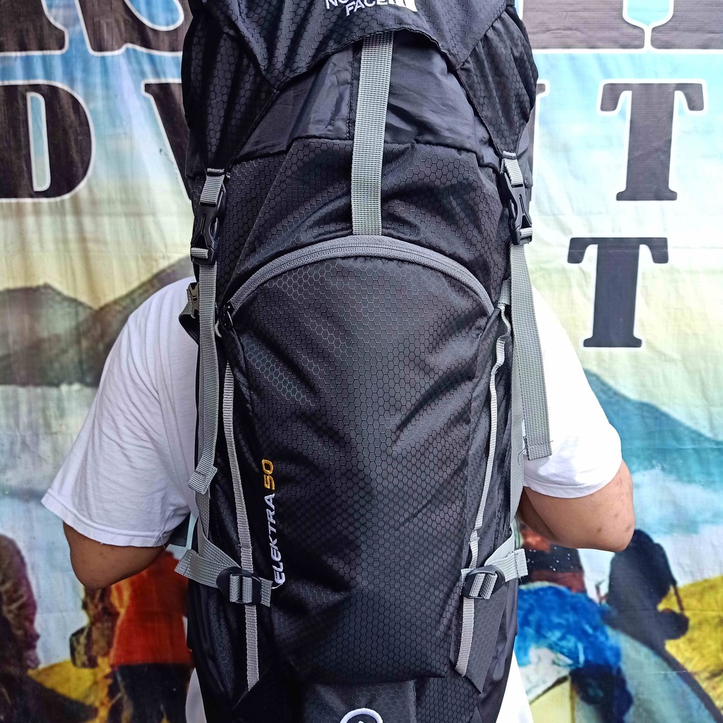 Jual Tas Gunung Tnf Elektra L Lokal Hitam Tas Carrier Tas Camping Shopee Indonesia