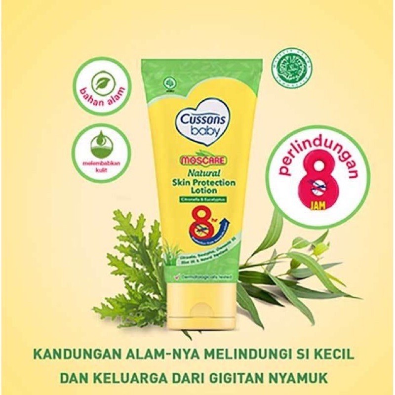 Cussons Moscare Natural Skin Protection / Cussons Lotion Anti Nyamuk - Moscare 50gr