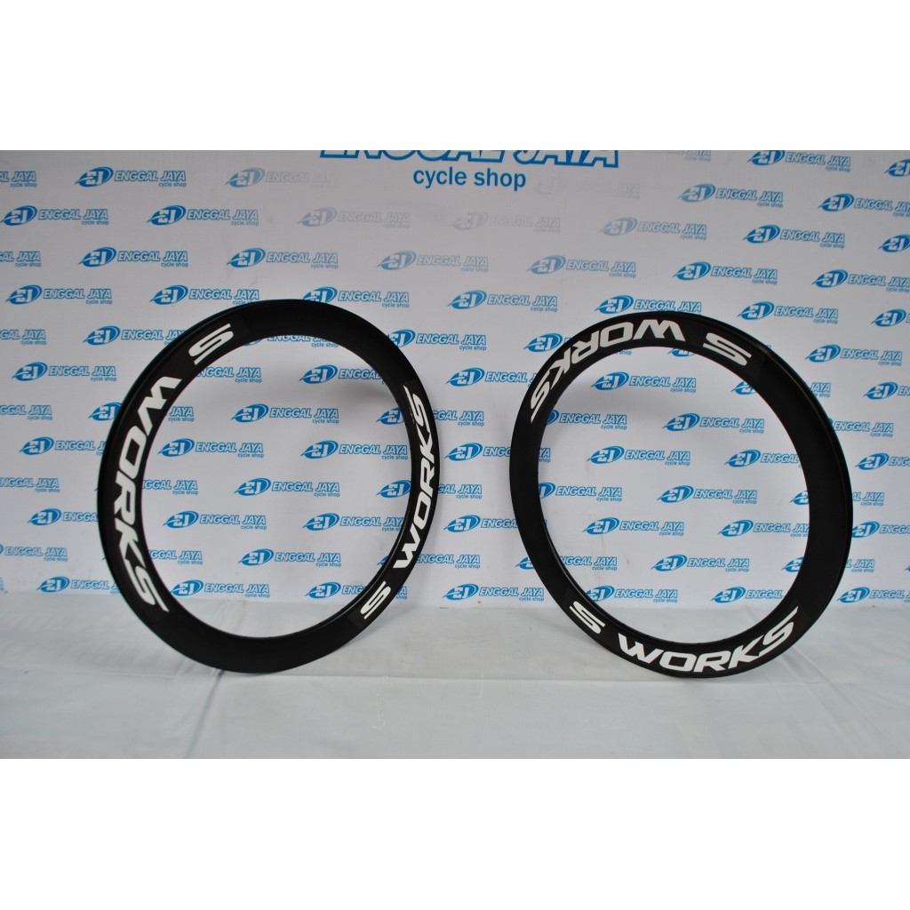 Sepasang Velg S Works By Sakoni 20 Murni 406 32H Original Double Wall Tinggi 4Cm - Rims SWorks 32