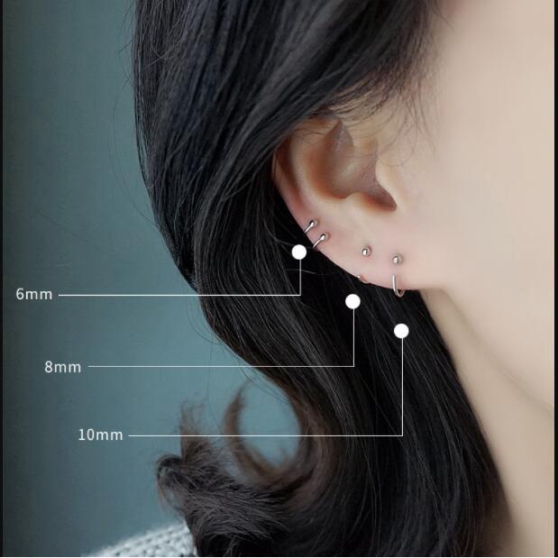 Anting Kait Model Kacang Polong Gaya Korea