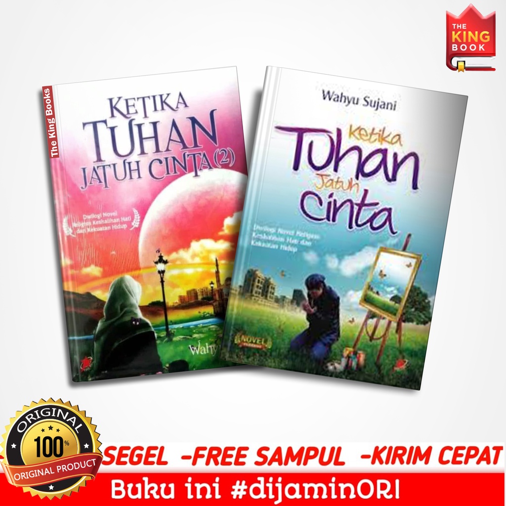 LEBIH MURAH Paket 2 Buku Ketika Tuhan Jatuh Cinta Jilid 1 & 2