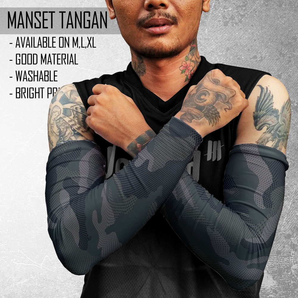 Manset Tangan Arm Sleeve Deker Lengan Pria Wanita Mancing Elastis 66 - Deker Tangan Pria