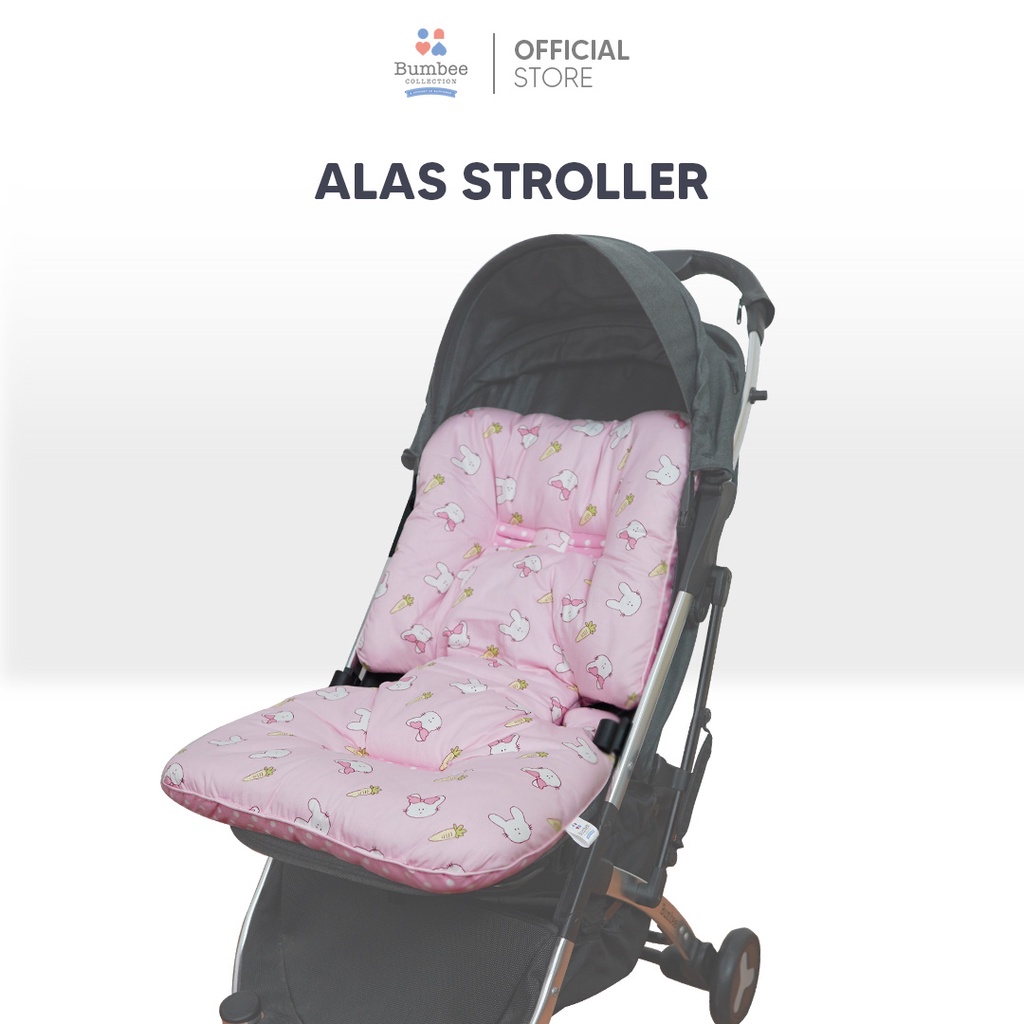 Bumbee Collection - Elephant Stroller Pad Alas Stroller Bayi 4 in 1 FREE Kaca Mata Bayi