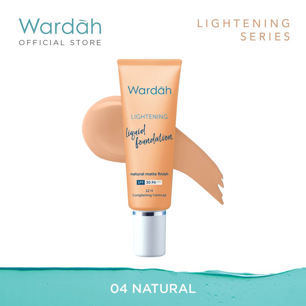 Wardah Lightening Liquid Foundation 04. Natural
