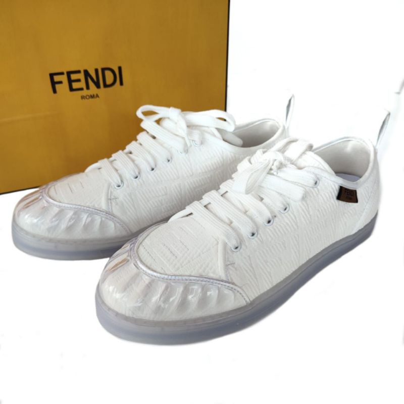 Sepatu Fendi Sneakers Tess White Original