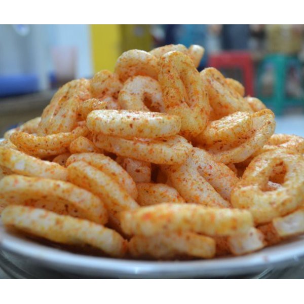 KERUPUK SNACK RING PEDES  500 GRAM /  KRUPUK SNACK RING PEDAS BALADO / SNACK KOIN / SNACK RING KILOAN