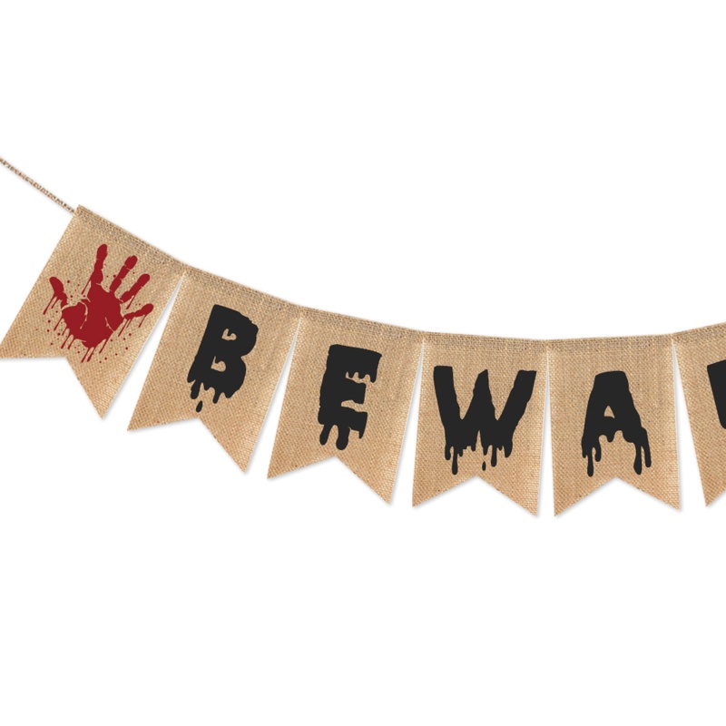Bendera Dinding Desain Halloween Untuk Dekorasi Pesta Indoor Outdoor