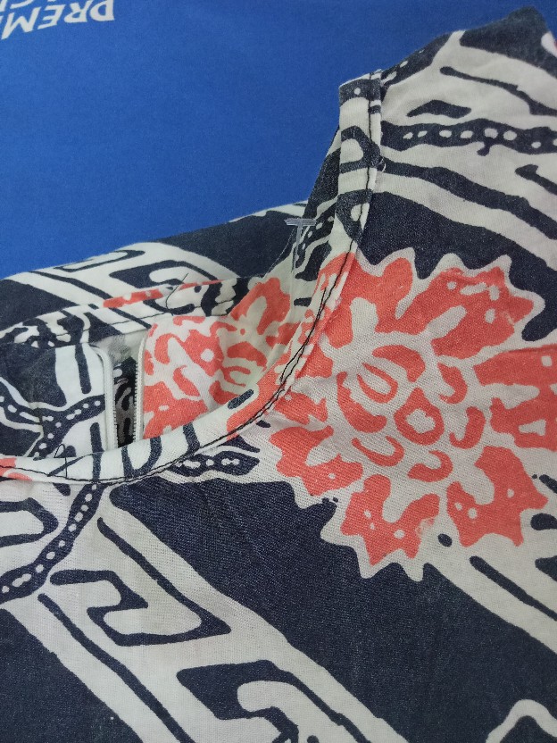 M-l-xl-xxl Batik Tunik Wanita Asj Sa Hrb026 Kenongo Pekalongan Sogan Tulis