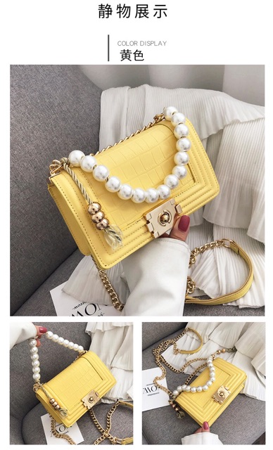 LADIESBAG - TAS SELEMPANG MUTIARA WANITA CEWEK IMPORT BAG MURAH KONDANGAN HANDBAG LB - 705