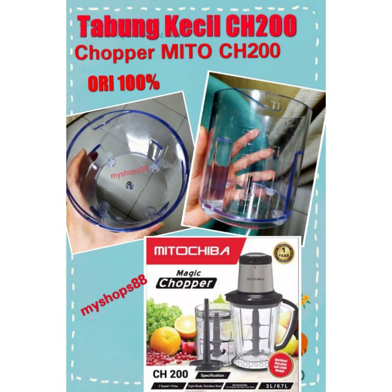 Tabung Chopper MITO CH200 KECIL /Chopper MITOCHIBA CH200 ORI
