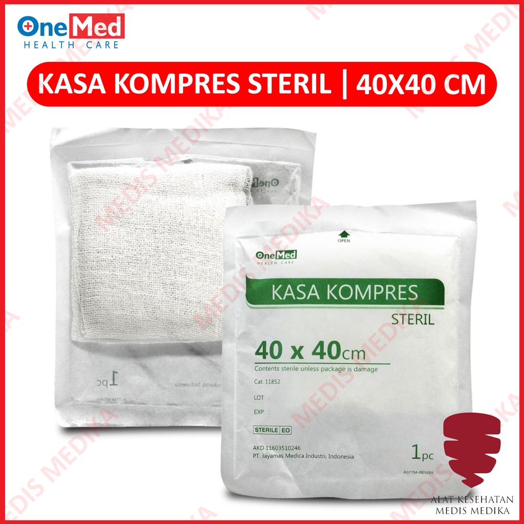 Onemed Kasa Kompres Steril 40x40cm Kassa Peralatan P3K Medis 40 cm x 40 cm