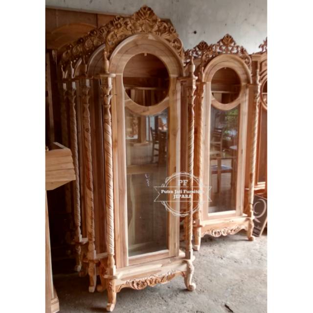 Jam Hias Kayu Jati Ukir Jepara, Jam Pajangan Ukir Murah