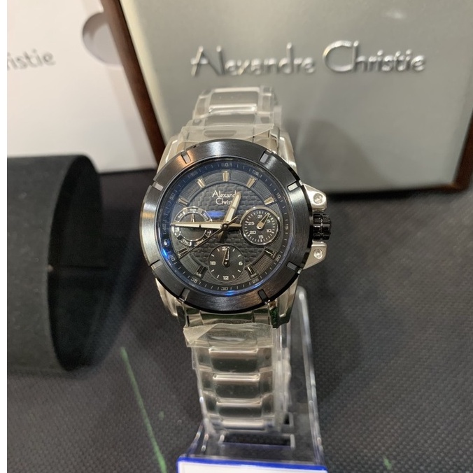 Jam tangan wanita ALEXANDRE CHRISTIE AC 6226 BF - Silver black