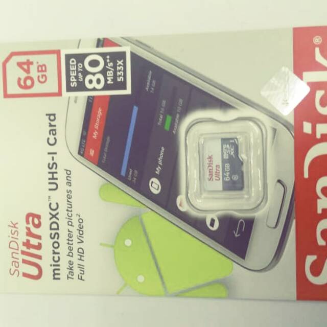 Memory card sandisk 64gb new