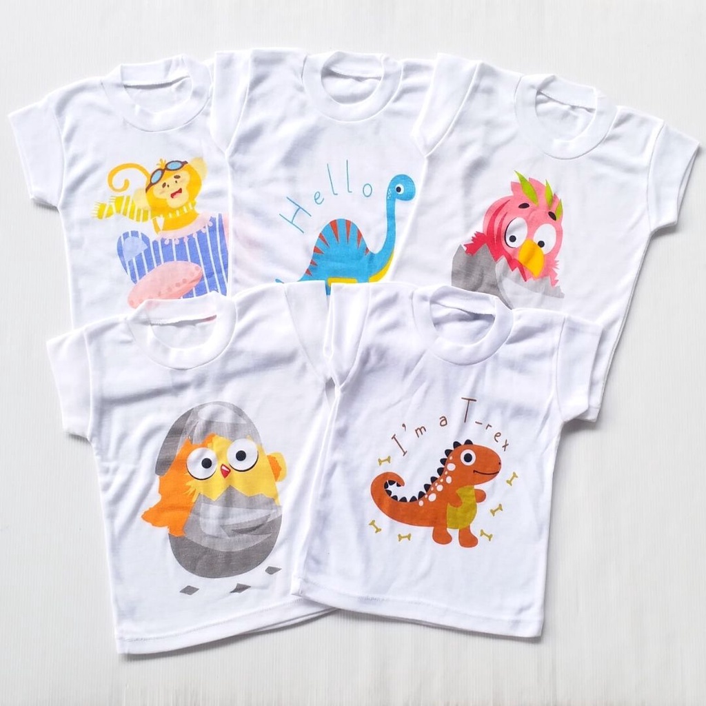 heybaby KAOS ONECK MOTIF ANAK kaos dalam oblong anak laki2 dan perempuan newborn-4thn PART3