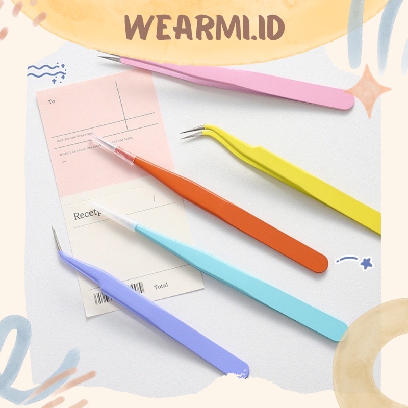 

Tweezer Pinset Penjepit Stiker Journal Scrapbook Macaroon Sticker Jepitan Jepit Tools Aesthetic no