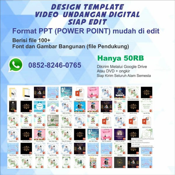 Template Undangan Pernikahan Digital Gratis Powerpoint Digital Wedding Invitation Free Part 2 Youtube